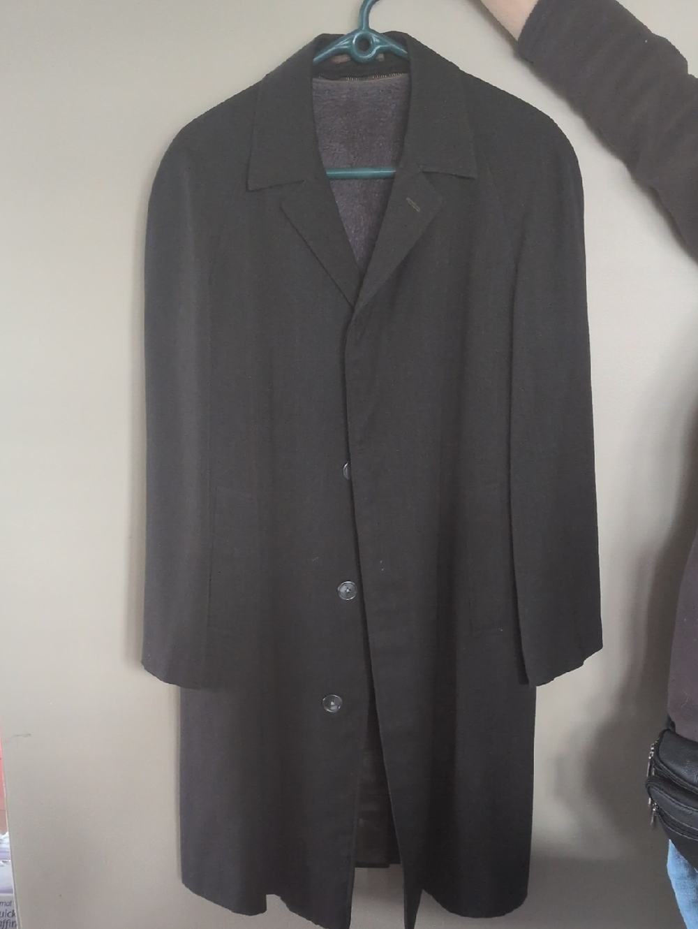 Classic Black/Blue/Green Men's Pea Coat